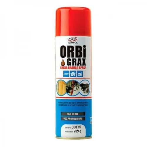 Graxa Branca Spray 300ml/209g - Orbi Química