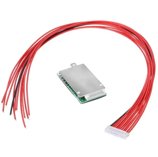 Placa proteção/carregamento BMS 10s 15a 36v/42v c/ cabos/soquete bike patinete