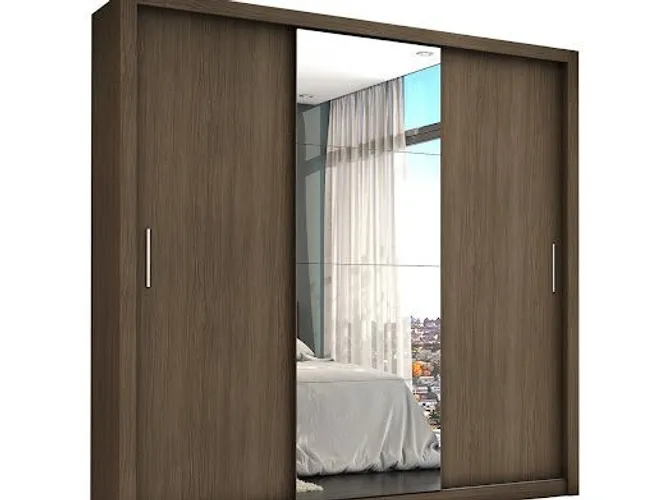 Quarto roupeiro guarda roupa com espelho