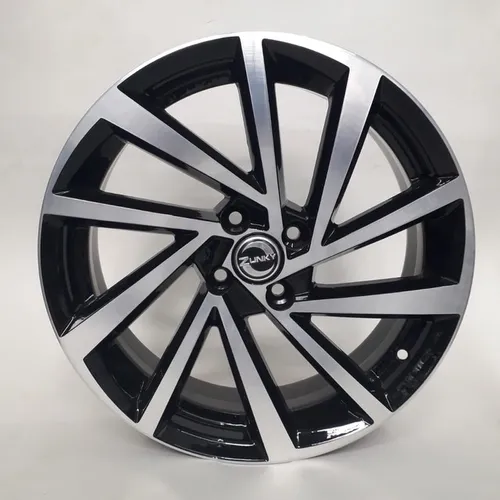 Rodas aro 17 R Seven tala 6 4x100 Preta Diamante