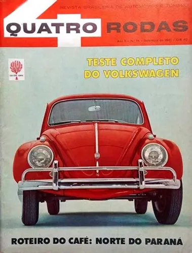 VW Fusca 1200 1961 - Revista Quatro Rodas