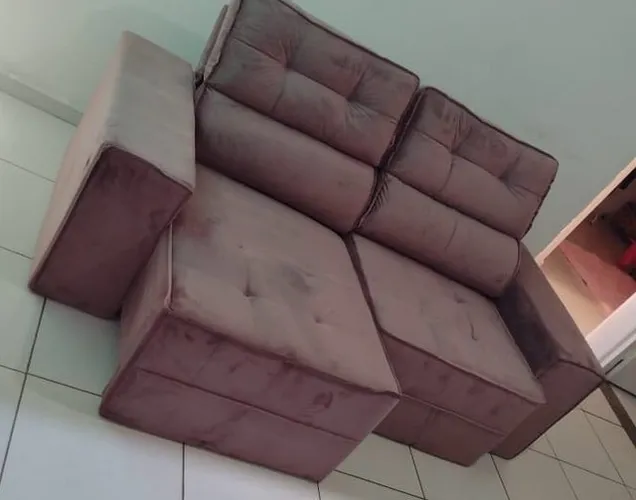 Sofa Retratil Reclinável Premium 2,00 mts veludo 