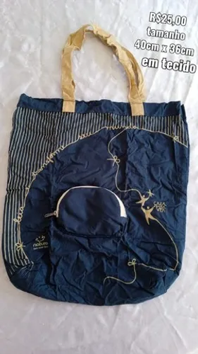 Bolsa em algodão estilo minimalista de ser para quem praticidade 