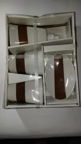 Kit 4 Peças Para Banheiro Em Cerâmica Jacarta