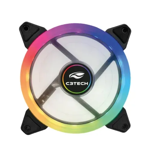 Cooler Fan 120mm C3Tech F11-L220RGB Led Rgb *6 Pinos Controladora