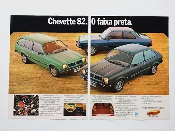 Chevette 1979, Jeans, 1982, 1984 - Propaganda original de revista