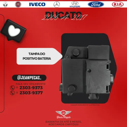 tampa do positivo da bateria - fiat ducato