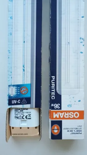 Lâmpada, Osram - Puritec 36w Uv-c 2g11 Germicida Ultra Violeta , na caixa sem uso