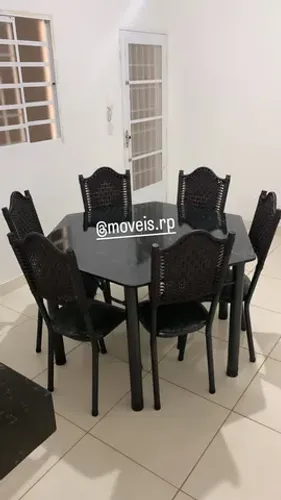 Mesa de 6 cadeiras Sextavada 