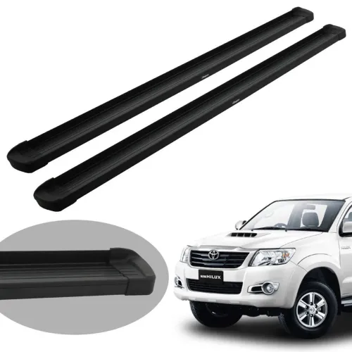 Estribo alumínio Hilux cabine dupla 2005 a 2015