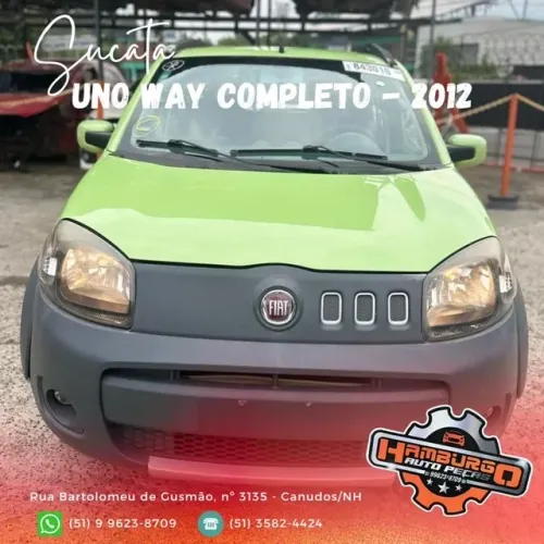Sucata uno way 2012 1.0 completo para peças 