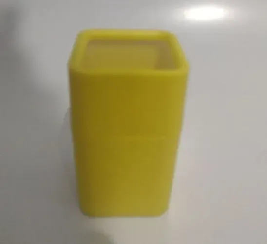 Porta cotonete yellow