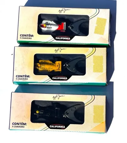 KIT COLEÇÃO DE CHAVEIROS CARROS DE AYRTON SENNA