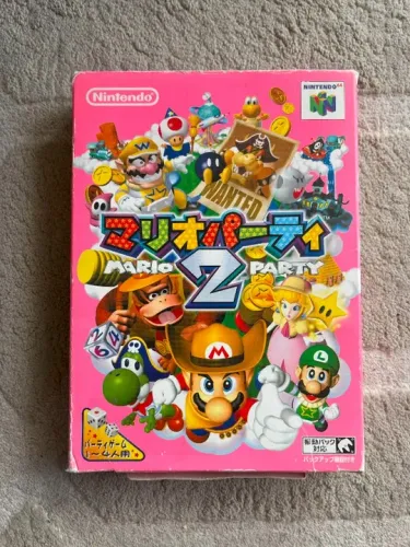 Mario Party 2 - Nintendo 64 - Japonês - Original - Completo (CIB)