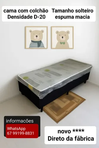 Cama solteiro novo preço de fábrica entrego veja catálogo WhatsApp