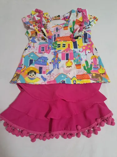 Conjunto Infantil Temático Colorido - Menina