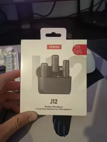 Microfone de Lapela Sem Fio Ulanzi J12 Plug & Play - Redução de Ruído Inteligente