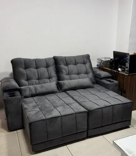 Sofá Heitor 2,00m cinza