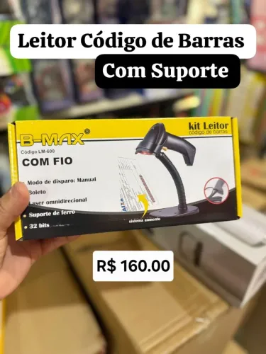 Leitor de Código  de Barras com Suporte