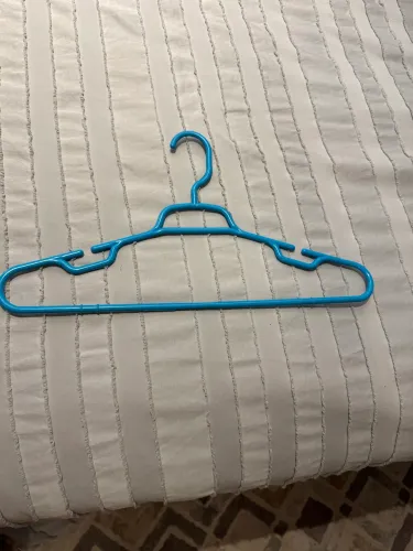 24 Cabides plástico resistente 41cm azul