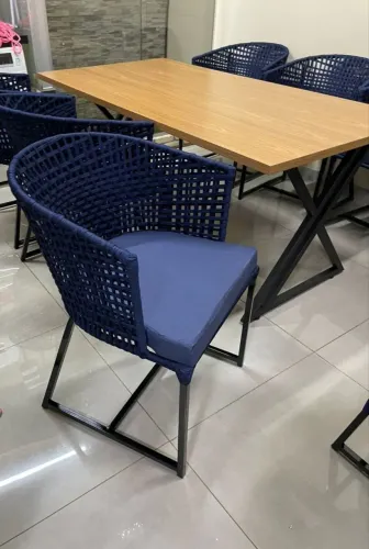 Cadeiras em corda Náutica Trama quadriculada