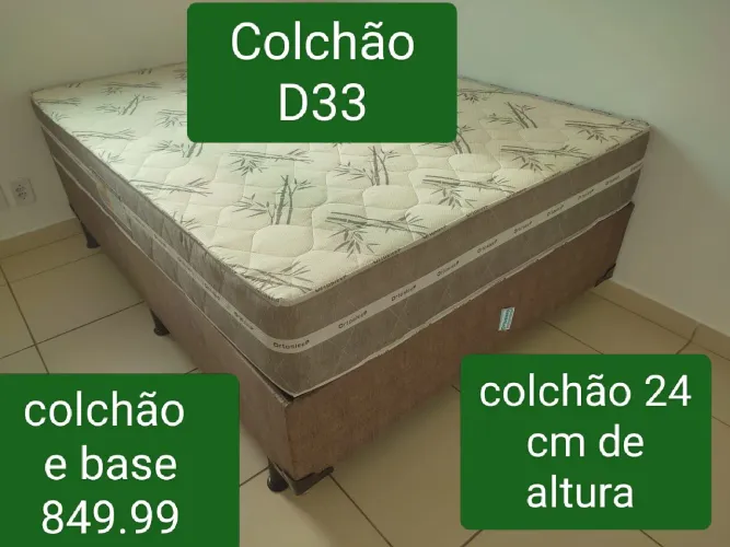 Colchão Dallas D33 com a base