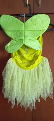 Fantasia de fada / tinker bell verde com asas