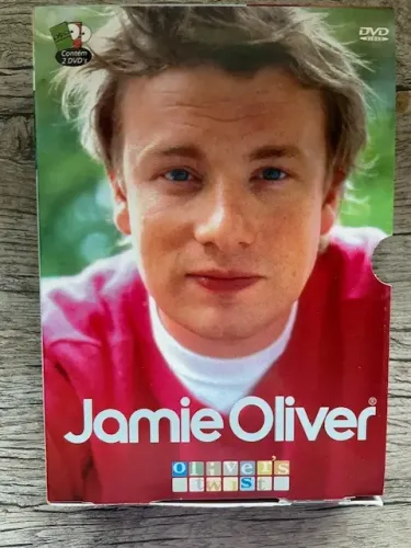 Box com 2 DVD's de Jamie Oliver e suas receitas maravilhosas