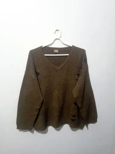 Blusa sueter lã marrom GG