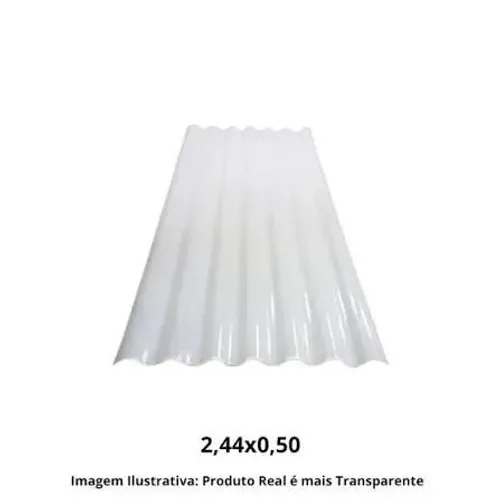 TELHA TRANSPARENTE 2,44X0,50 GRANPLAST