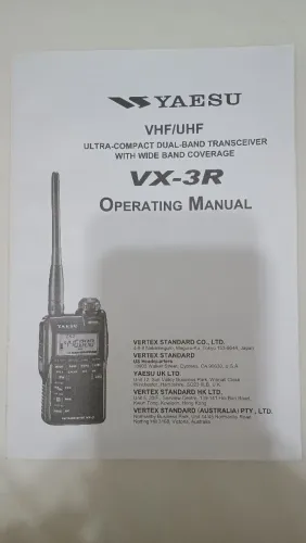 Manual do Yaesu VX 3R