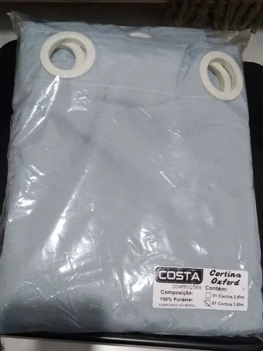 Cortina Oxford Costa - Cinza claro