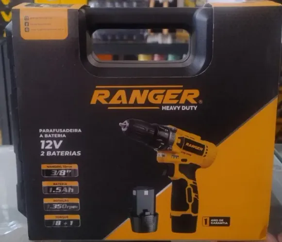 PARAFUSADEIRA 12V 2 BATERIAS COM MALETA 