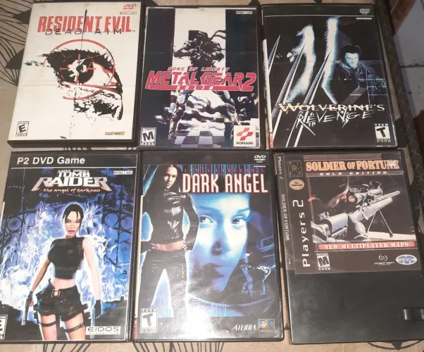 Lote de Jogos Ps2 mídias Douradas 15 unidade 