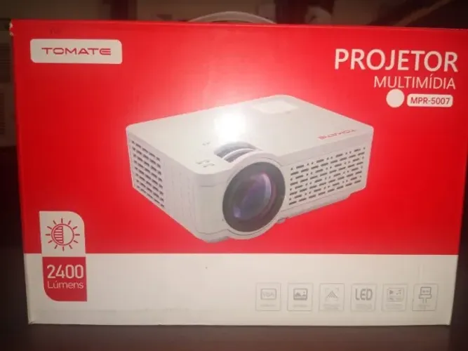 projetor mpr 5007 tomate  sem uso    na caixa    otimo preço   nunca usado   presentei 