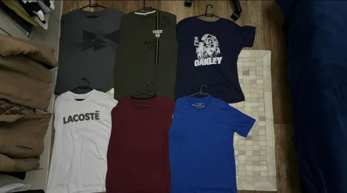 Combo: 6 Camisetas (Corinthians, Oakley, Lacoste, TNG e Gangster)