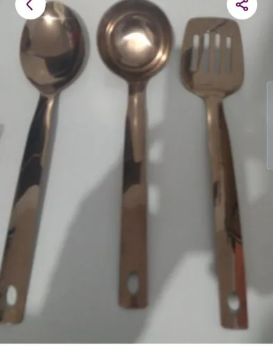 Kit de Utensílios de Cozinha Dourados