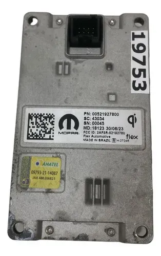 Modulo Carregador Indução Fiat Strada 2023 00521927800