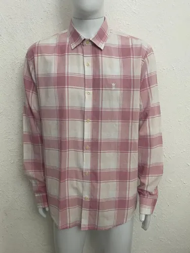Camisa Sérgio K Tamanho Gg Rosa Xadrez Ótimo Estado