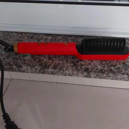 Pente Alisador Elétrico Vermelho