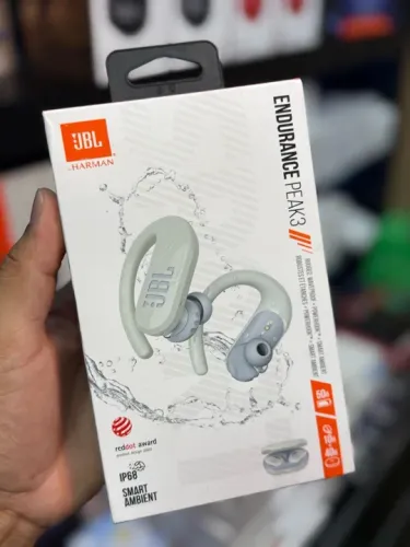 JBL Endurance Peak 3 - Fones de Ouvido Esportivos à Prova D'Água