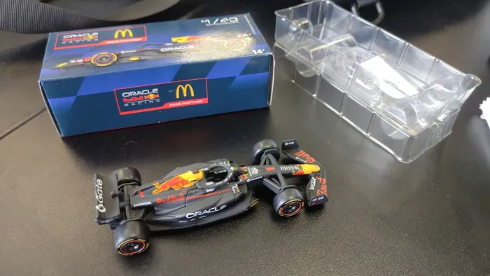 Brinquedo Carrinho miniatura Mc Donalds F1 SP