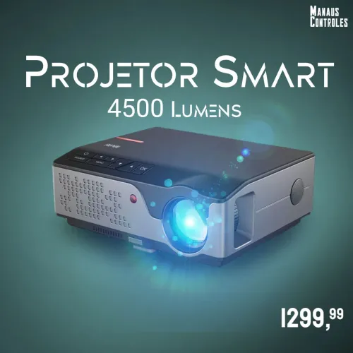 Projetor Smart Screen Linux Multilaser 4500 Lumens