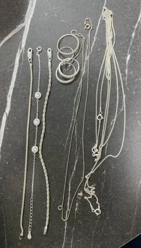 Prata 11 peças novas