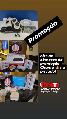 Kits de câmeras de segurança em promoção!