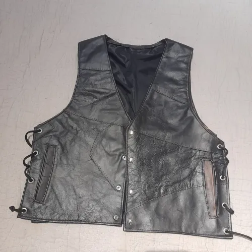 Colete de Couro Masculino