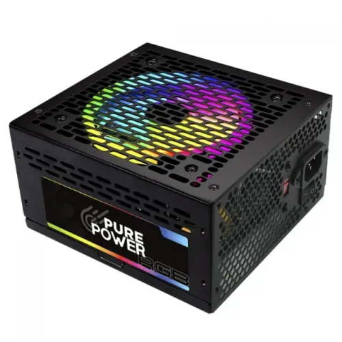 Fonte Pure Power, 500 Watts Reais, RGB, Nova, Lacrada