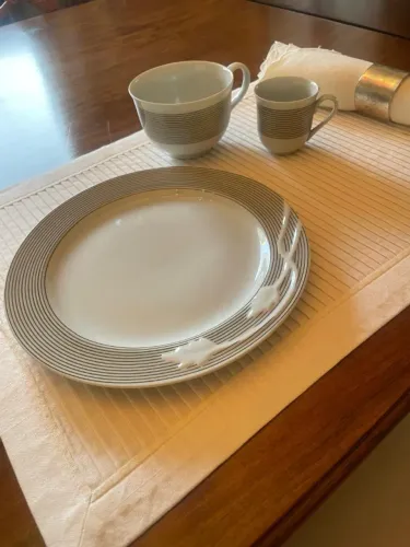 Jogo de Chá e Café, porcelana Natan