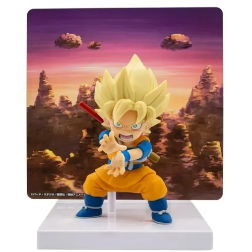 Banpresto Figura de ação colecionável Goku (Mini) II Dragon Ball Daima com painel