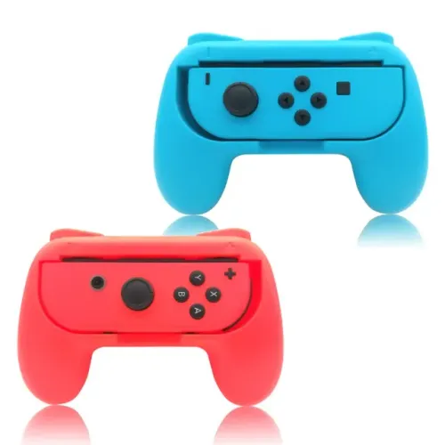 Grip Controle Joy-con Nintendo Switch OLED Cor:vermelho E Azul 
